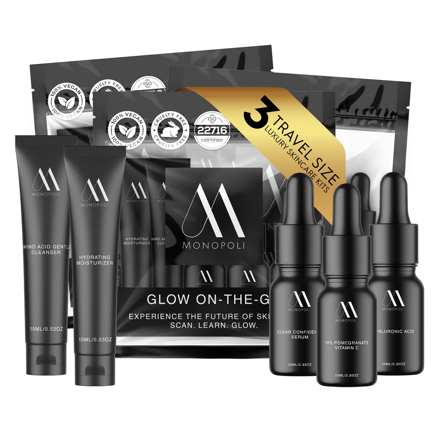 Glow on the Go Kit - 3 Packs